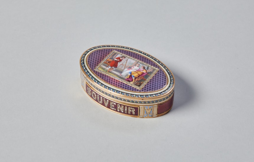 Exhibition Snuff Boxes and Micromosaics in our gallery rooms