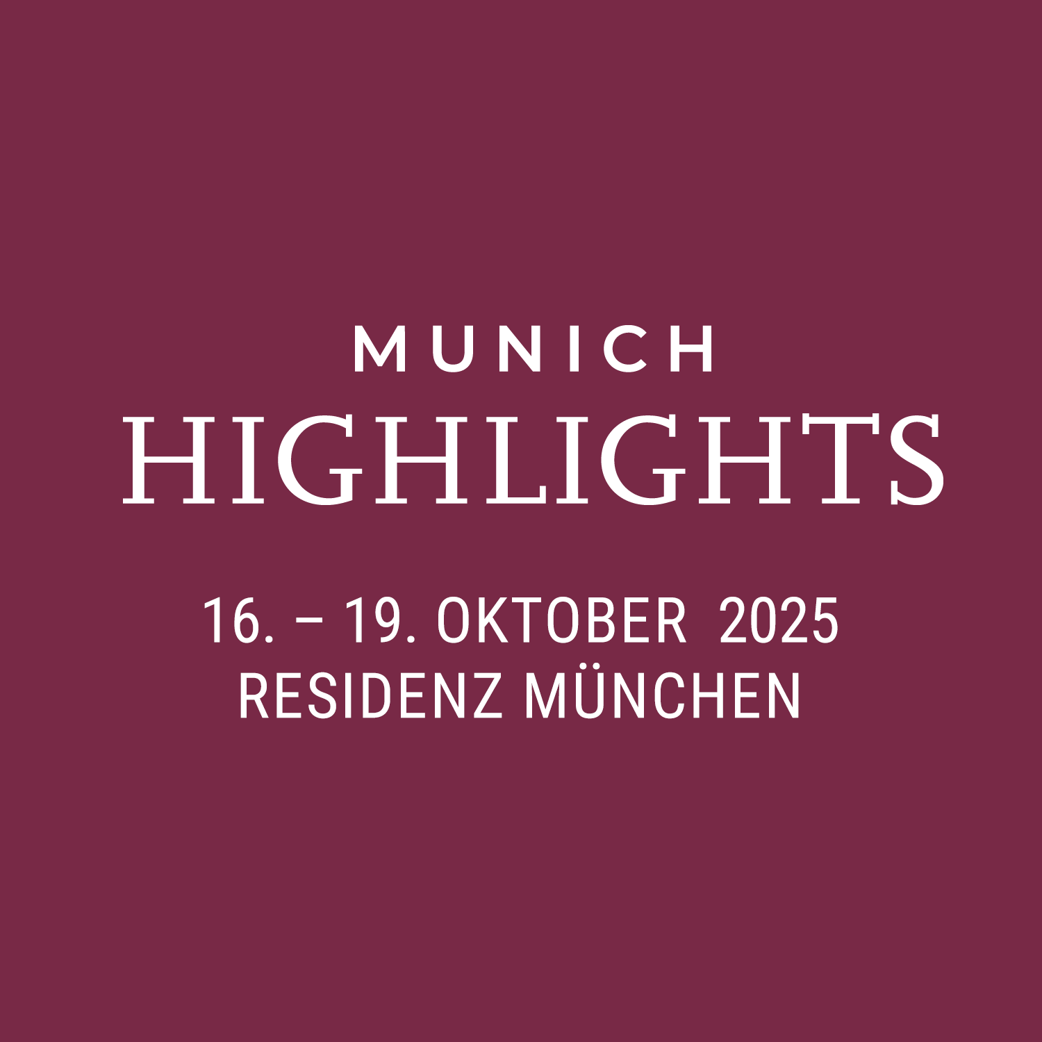 Munich Highlights 2025