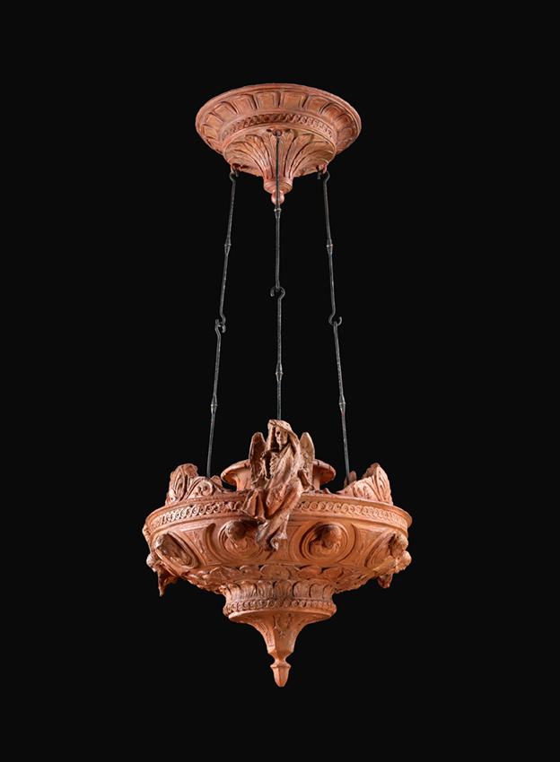 A Pair of Significant Bozzetti Ceiling Lamps