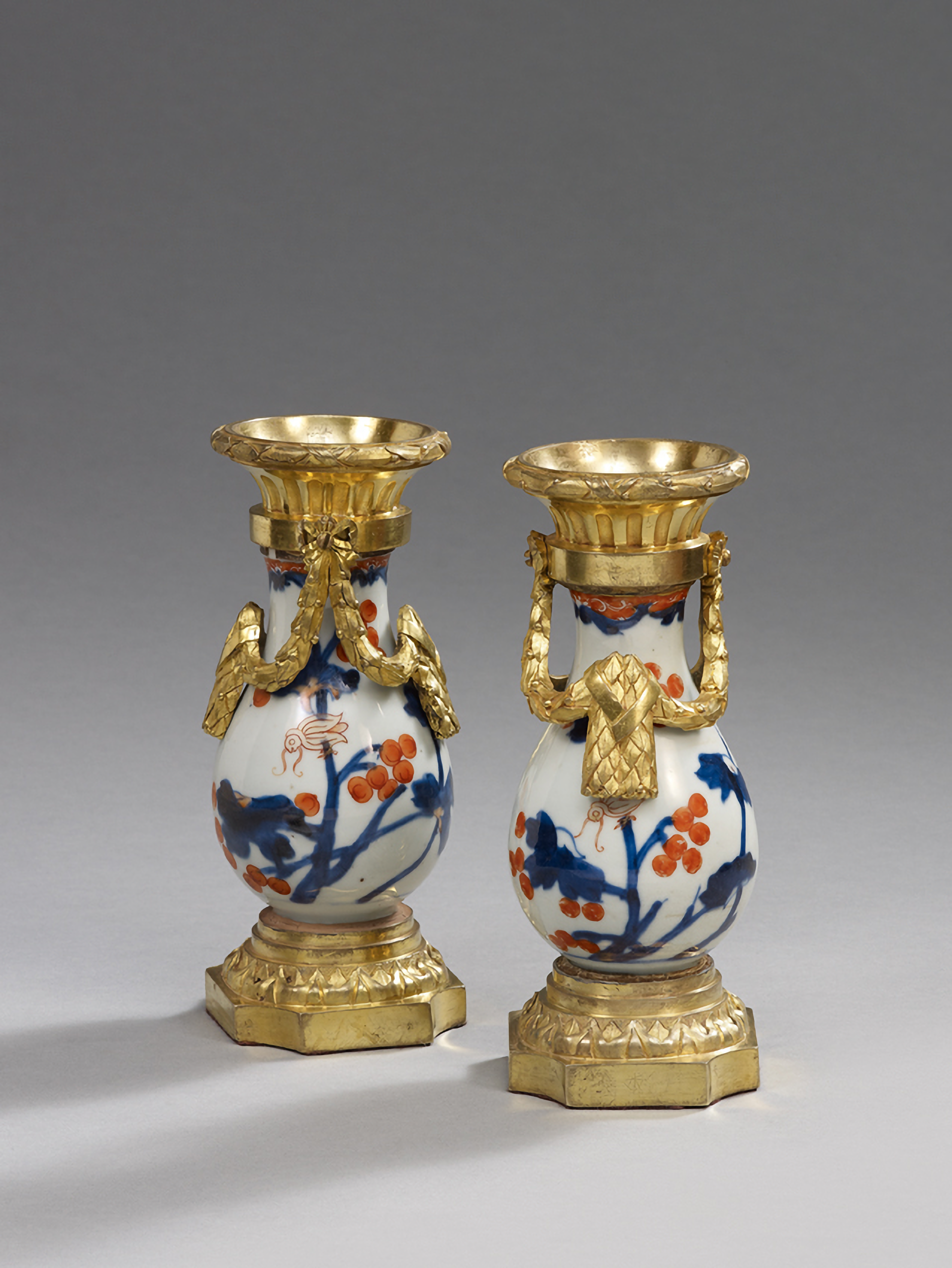 A Pair of Small Porcelain Vases