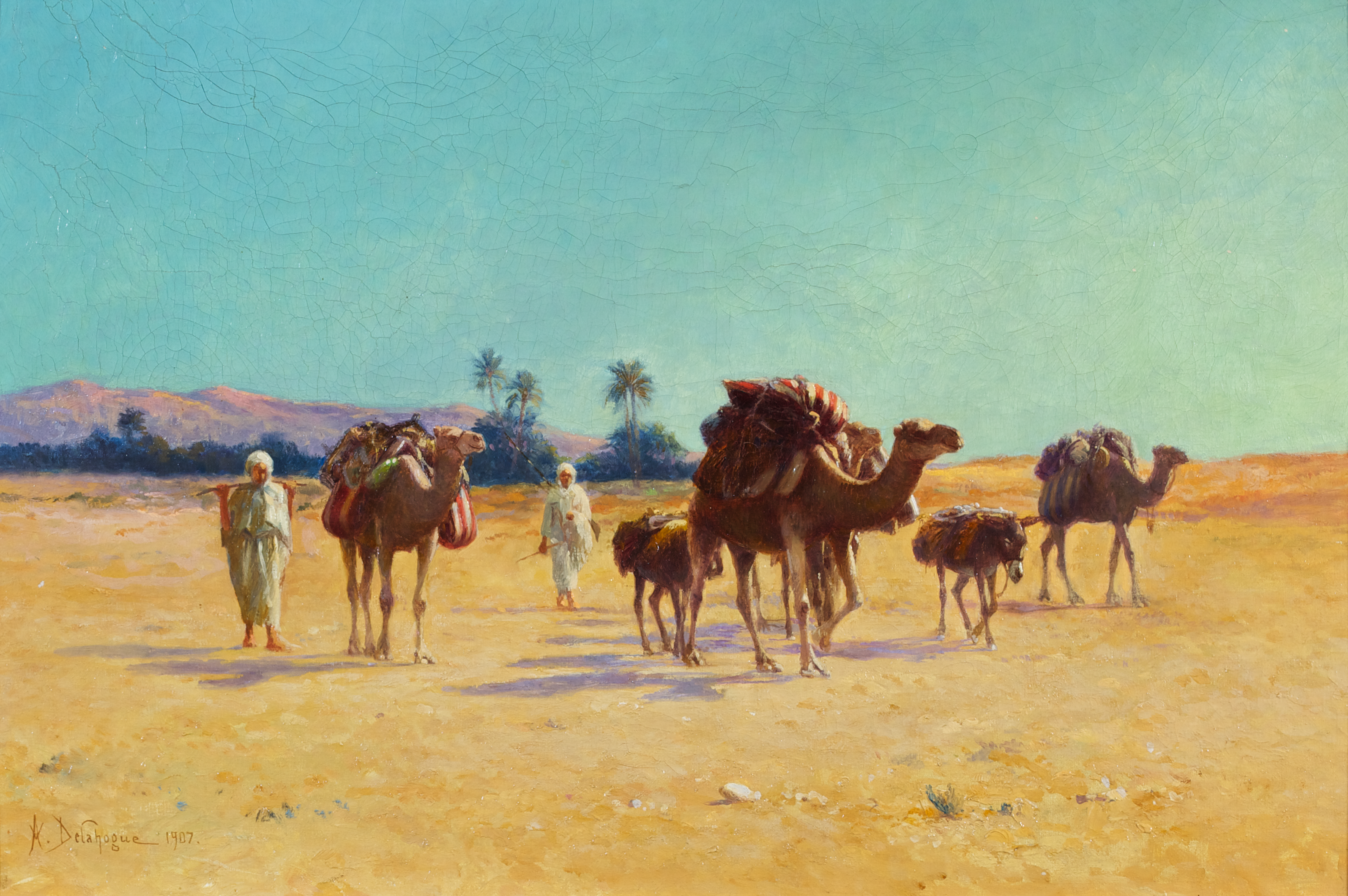 Caravan through the Algerian Sahara