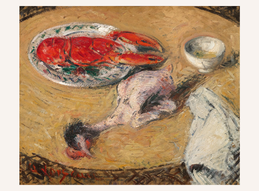 Still Life with Lobster and Coque au pattes noirs