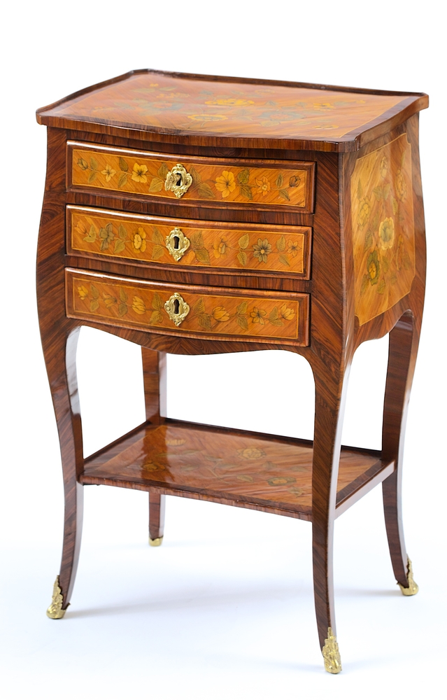 Salon Table Flower Marquetry