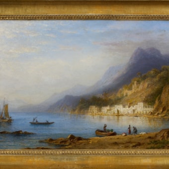 Italian landscape on Lake Como