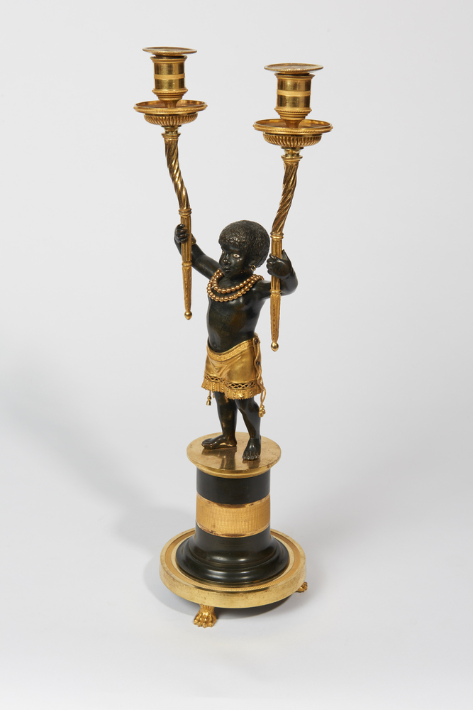 A Pair of Rare Blackamoor Candelabra