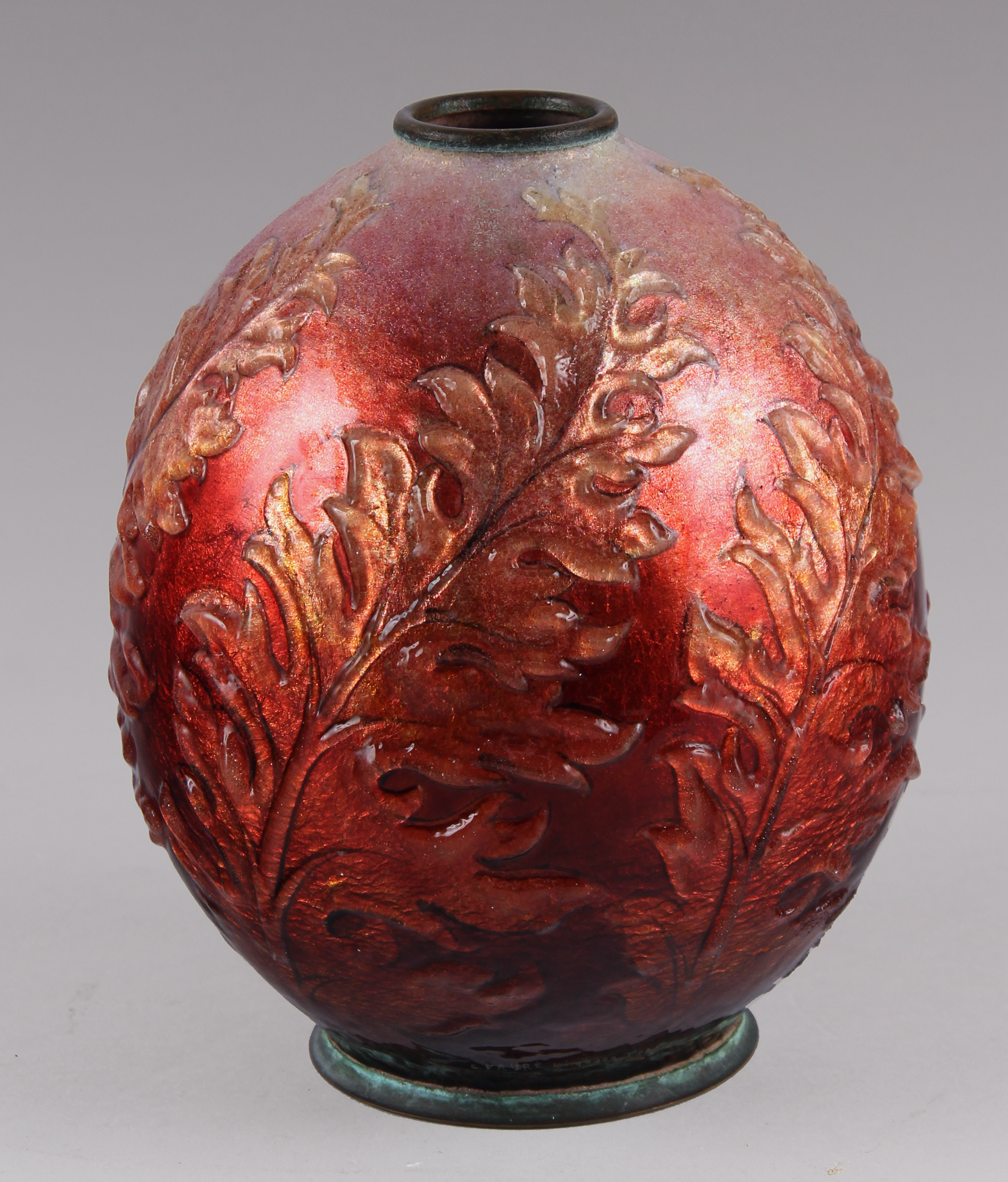 Rote Blätter Vase