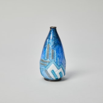 Vase aux tons bleus