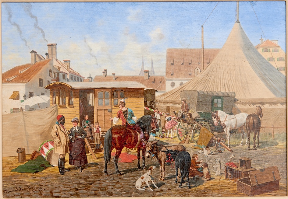 La vie du cirque sur la St. Jakobsplatz a Munich