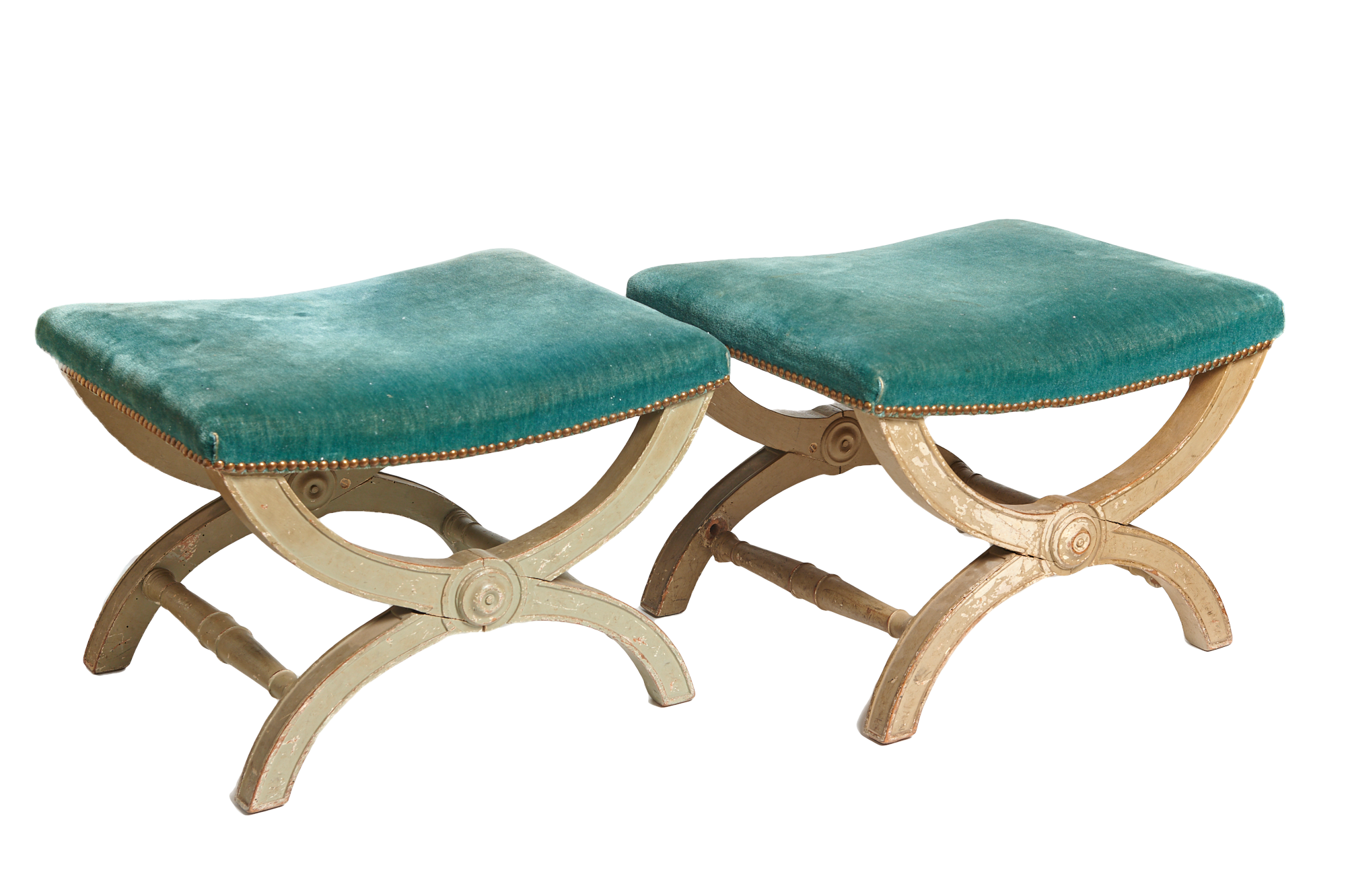 A Pair of Large Tabourets