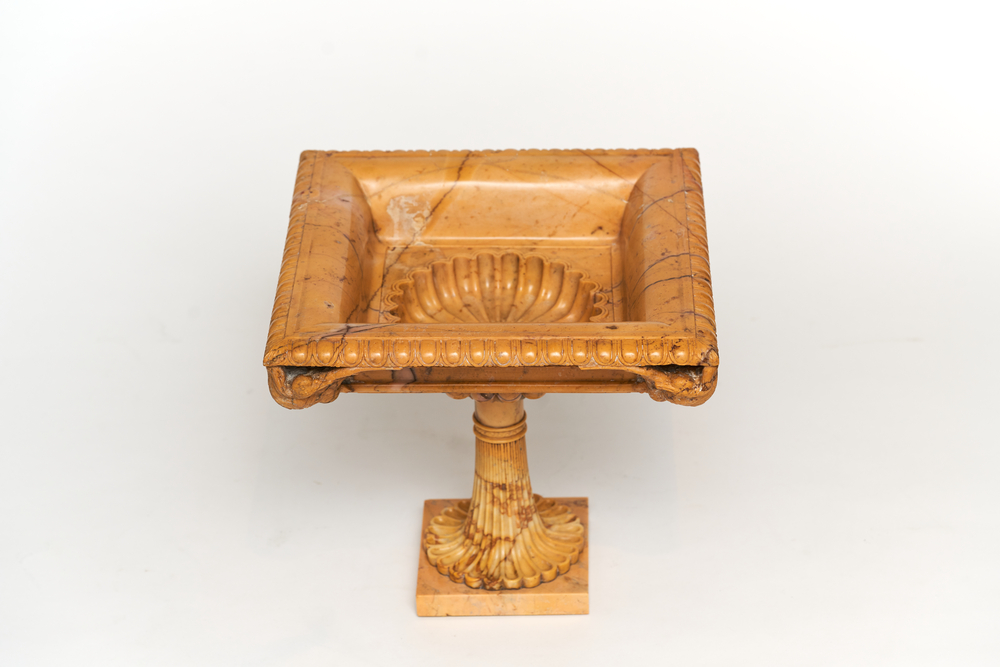 Curved Tazza of Sienna Marble