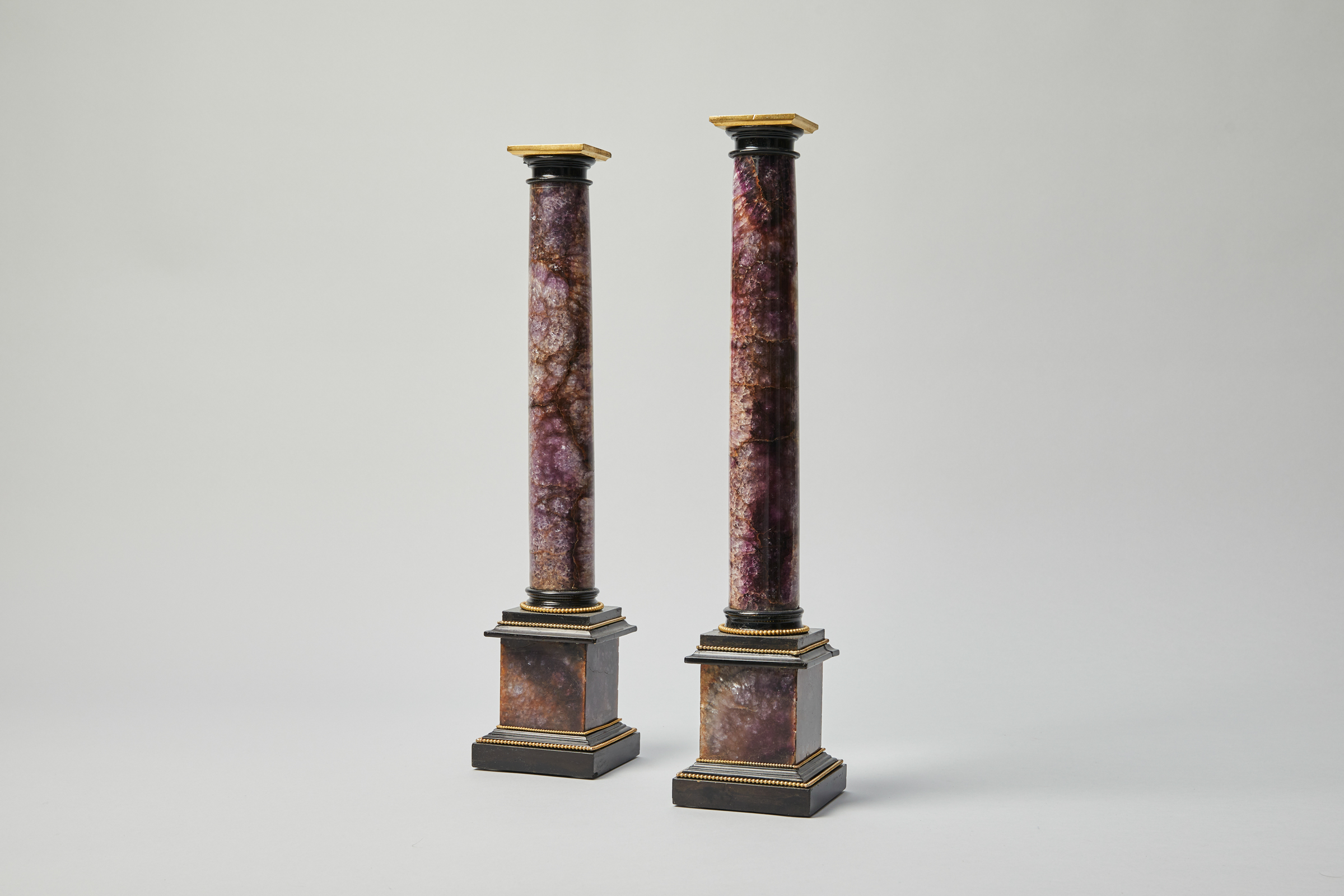 A Pair of Blue John Columns