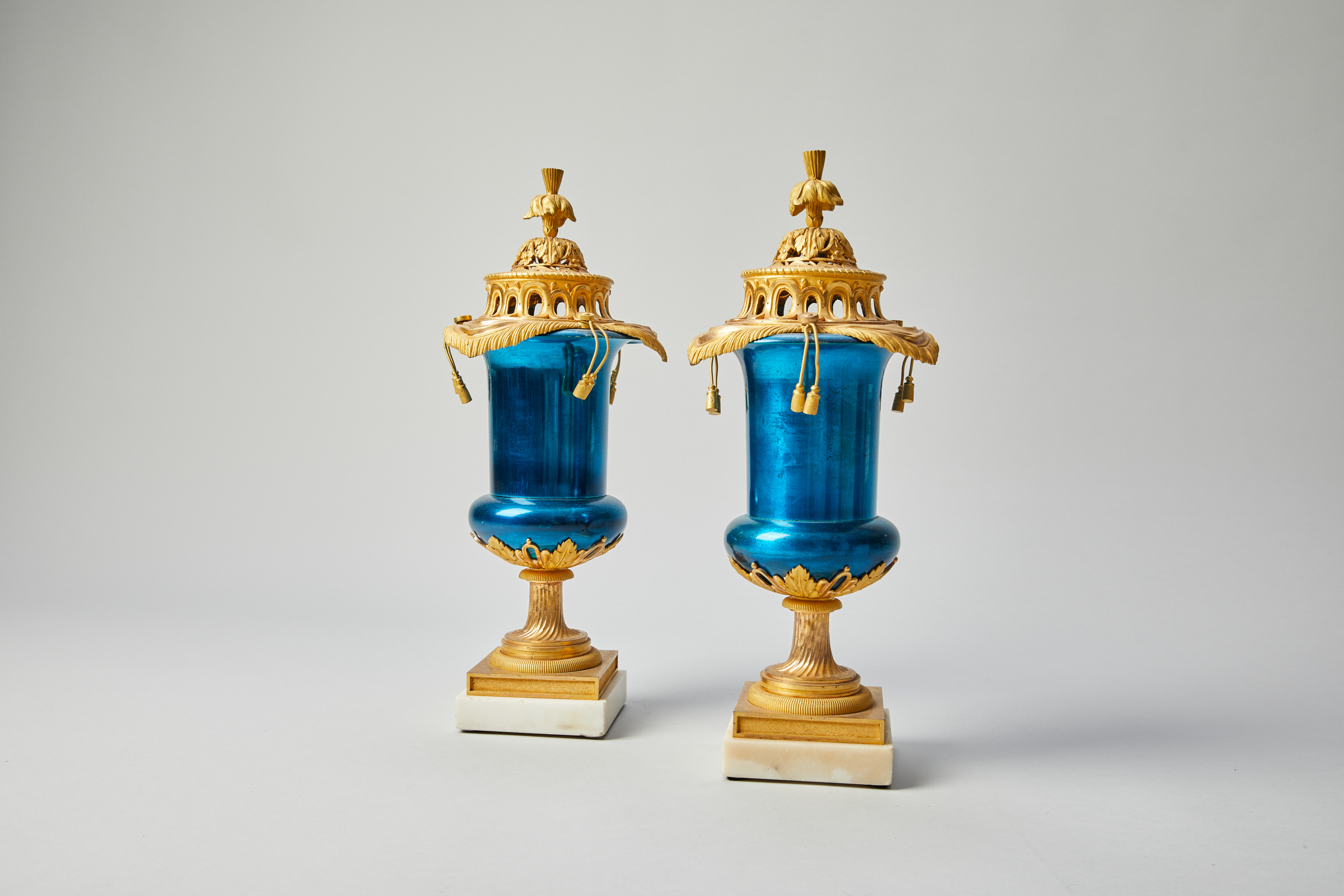 A pair of Turkish-style incense burners