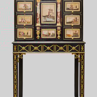 Une armoire en pierre dure