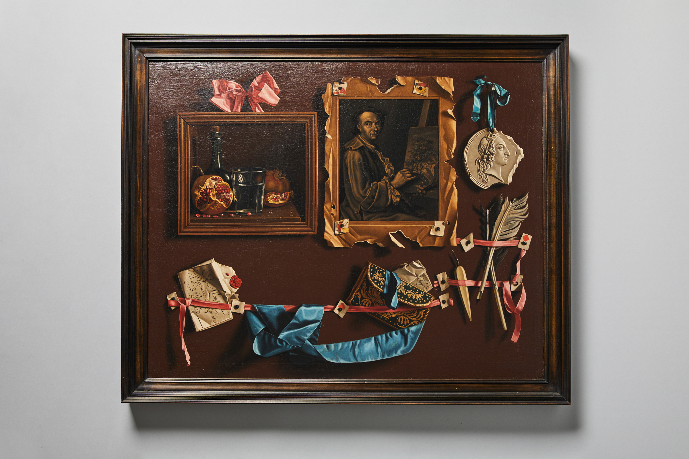 Hommage en trompe-l&#39;œil &#224; un artiste