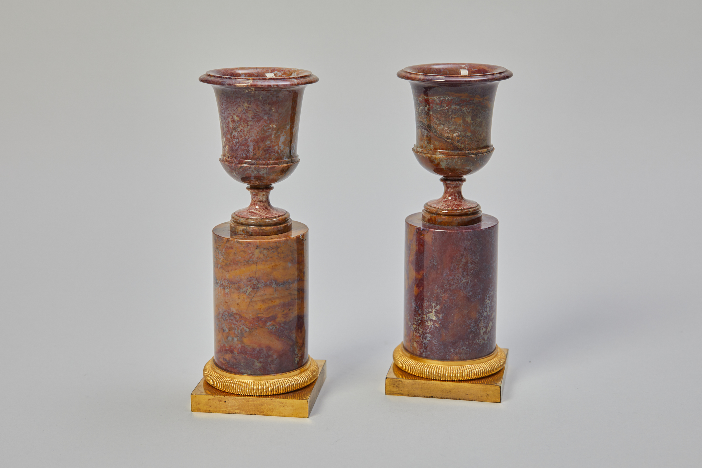 A Pair of Agate Vases