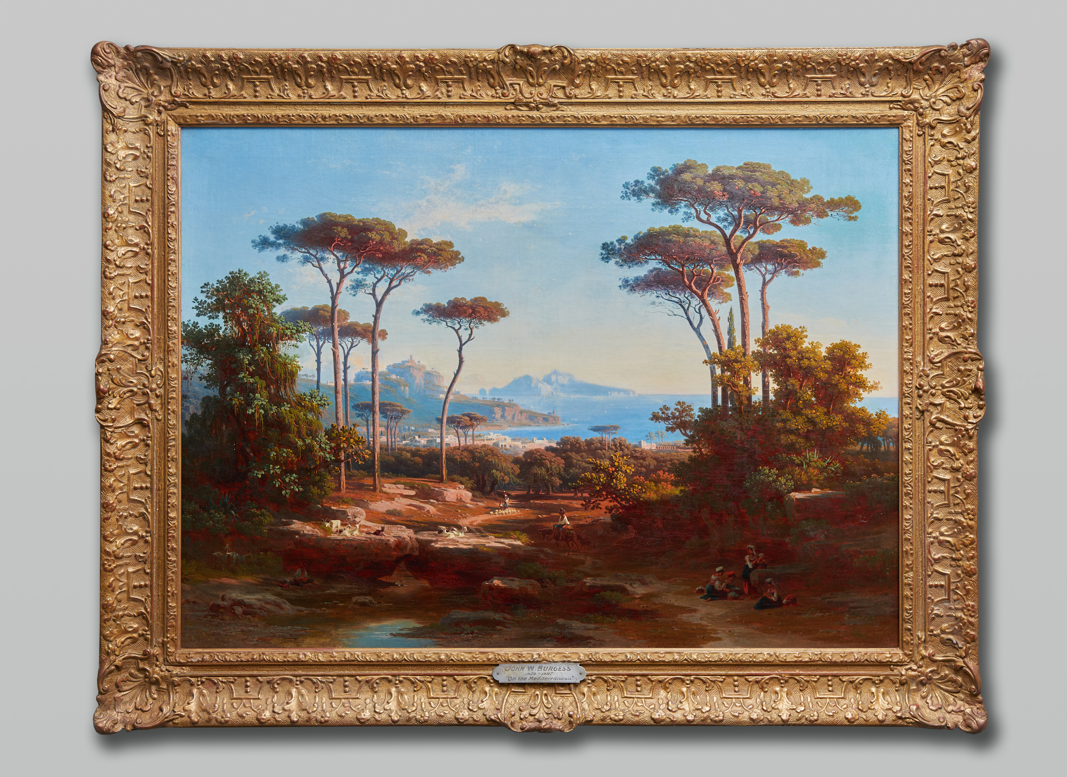 „Abendlicher Blick von Massa Lubrense zur Insel Capri“