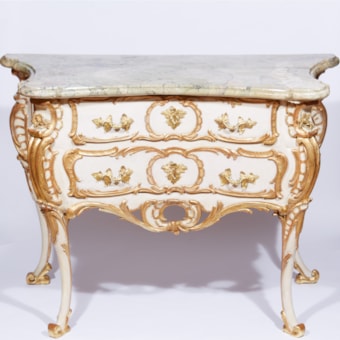 An important South German Rococo chest of drawers