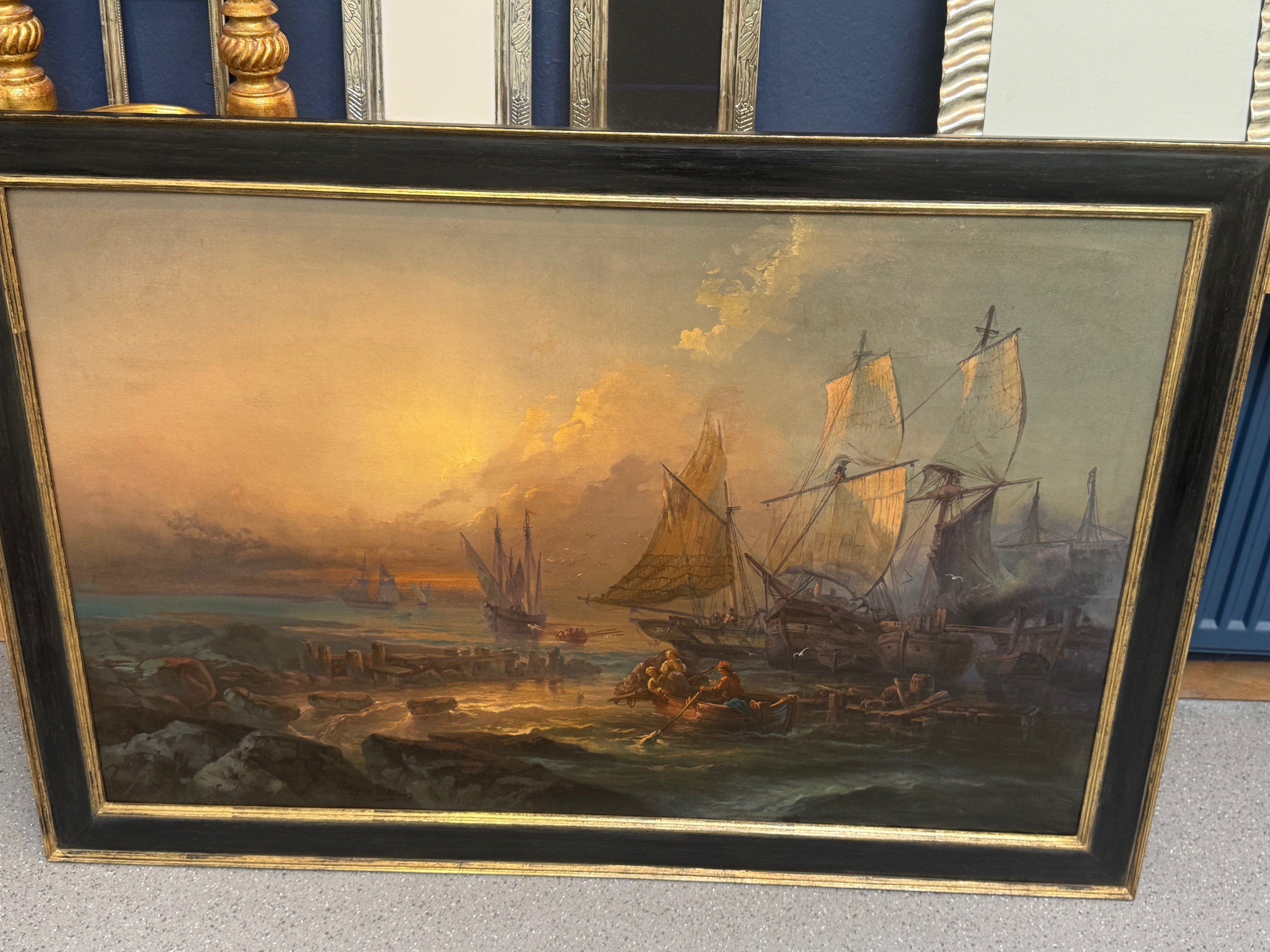 Evening atmosphere at sea