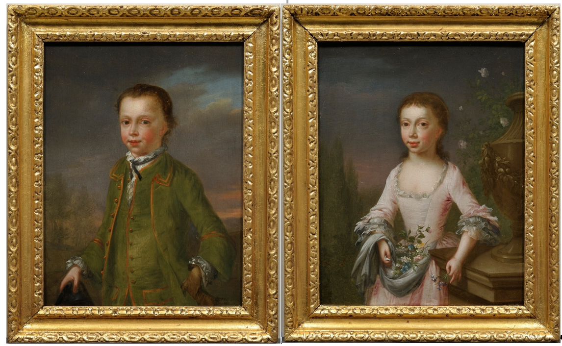 Two paintings. A pair of siblings