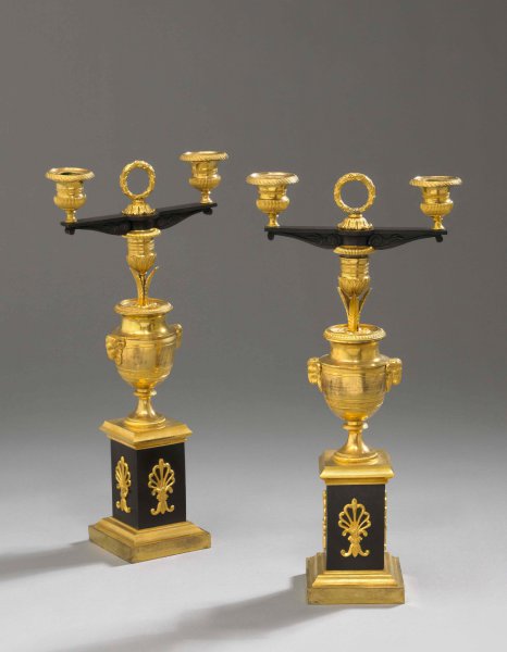 Pair of Bourgeois Cassolettes