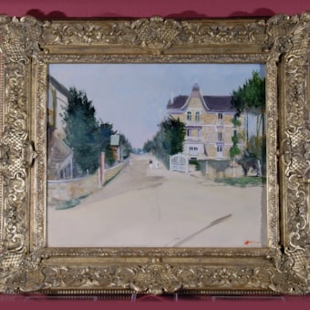 Street in Bièvres with Strollers