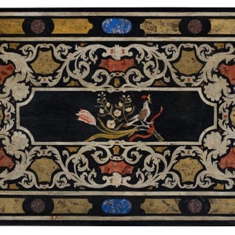 Scagliola Plate