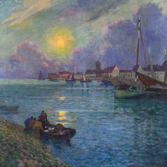 Sunset at Petit-Fort-Philippe below the Mouth of the Aa River